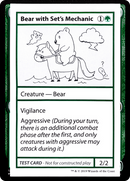 Bear with Set's Mechanic (2021 Edition) [Mystery Booster Playtest Cards]