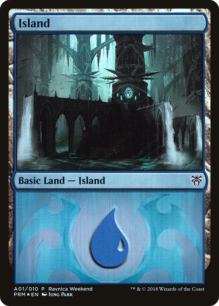 Island (A01) [Guilds of Ravnica Ravnica Weekend]