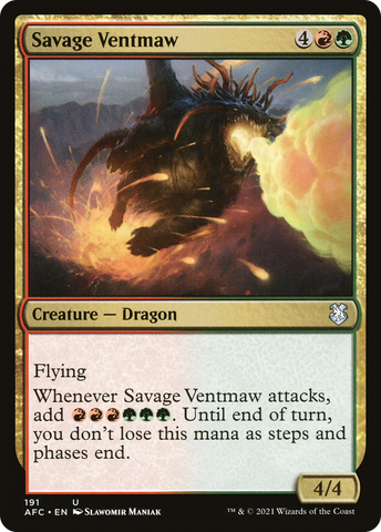 Savage Ventmaw [Dungeons & Dragons: Adventures in the Forgotten Realms Commander]