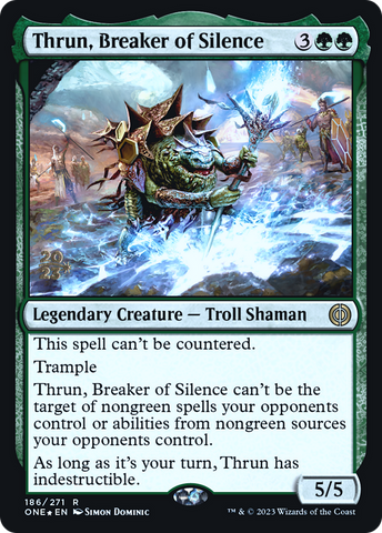 Thrun, Breaker of Silence [Phyrexia: All Will Be One Prerelease Promos]