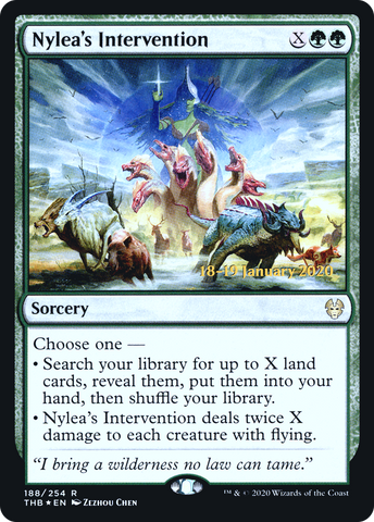 Nylea's Intervention [Theros Beyond Death Prerelease Promos]