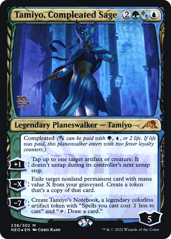 Tamiyo, Compleated Sage [Kamigawa: Neon Dynasty Prerelease Promos]