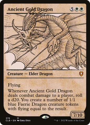 Ancient Gold Dragon (Showcase) [Commander Legends: Battle for Baldur's Gate]