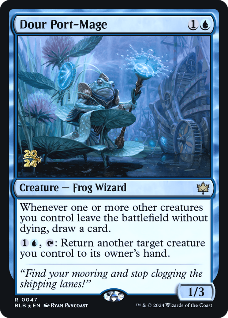 Dour Port-Mage [Bloomburrow Prerelease Promos]