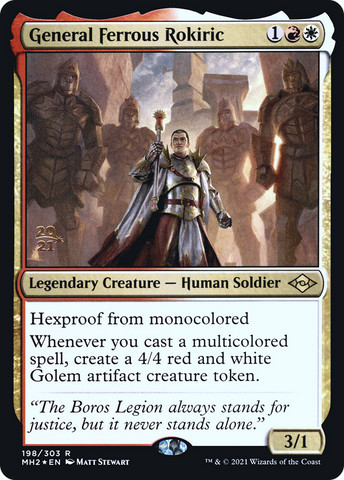 General Ferrous Rokiric [Modern Horizons 2 Prerelease Promos]