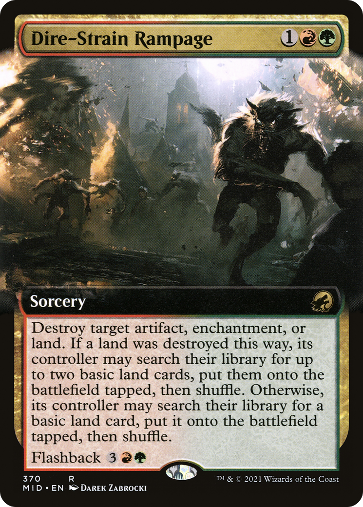 Dire-Strain Rampage (Extended) [Innistrad: Midnight Hunt]