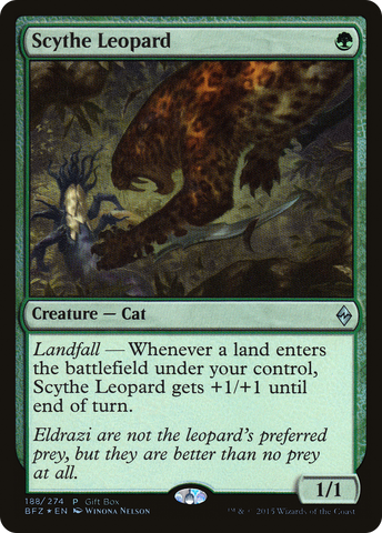 Scythe Leopard (Gift Box) [Battle for Zendikar Promos]
