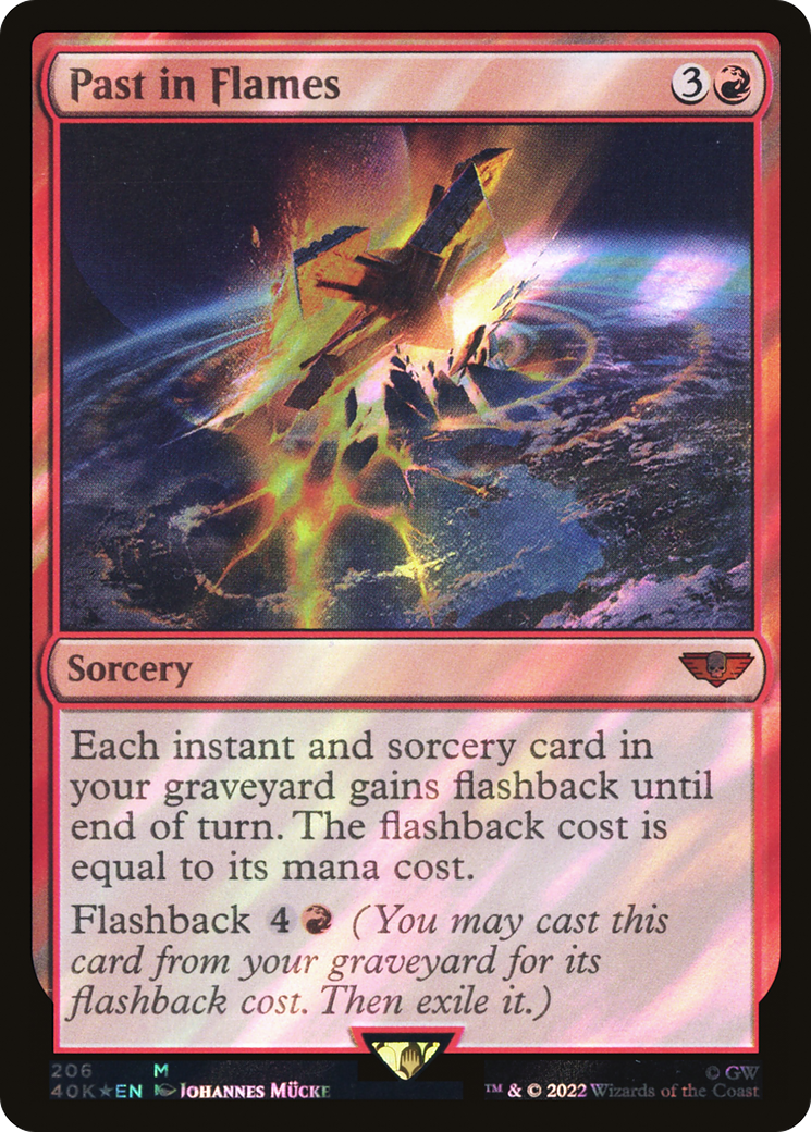 Past in Flames (Surge Foil) [Universes Beyond: Warhammer 40,000]