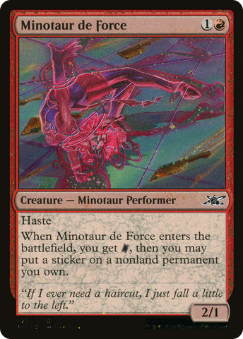 Minotaur de Force (Galaxy Foil) [Unfinity]