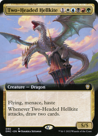 Two-Headed Hellkite (Extended Art) [Dominaria United Commander]