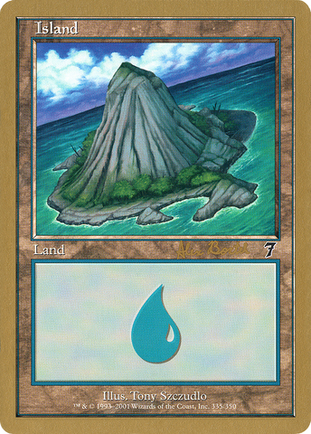 Island (ab335b) (Alex Borteh) [World Championship Decks 2001]