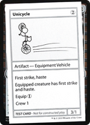 Unicycle (2021 Edition) [Mystery Booster Playtest Cards]