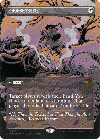 Thoughtseize (Textured Foil) [Outlaws of Thunder Junction: Breaking News]