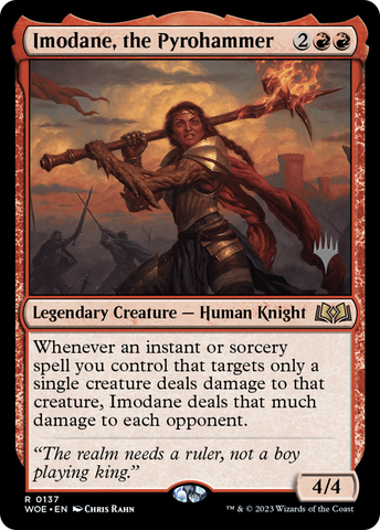 Imodane, the Pyrohammer (Promo Pack) [Wilds of Eldraine Promos]