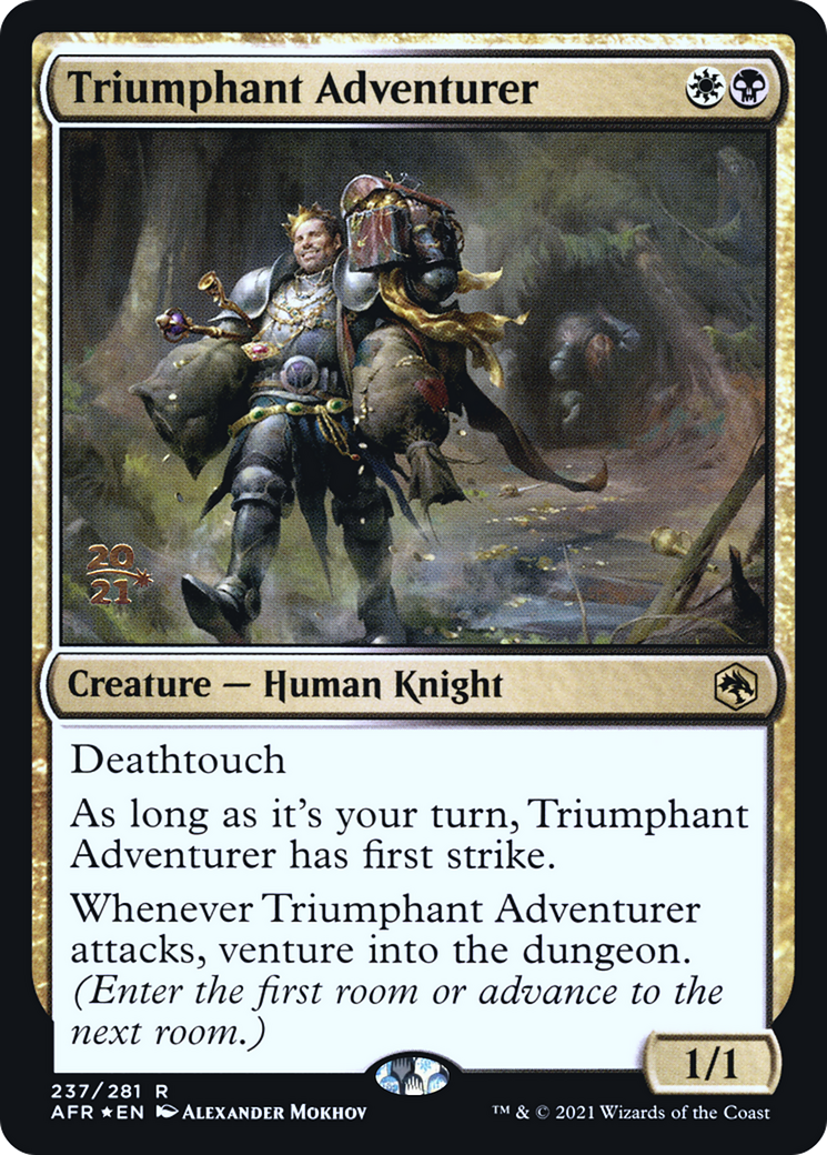 Triumphant Adventurer [Dungeons & Dragons: Adventures in the Forgotten Realms Prerelease Promos]
