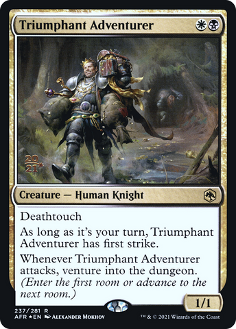 Triumphant Adventurer [Dungeons & Dragons: Adventures in the Forgotten Realms Prerelease Promos]