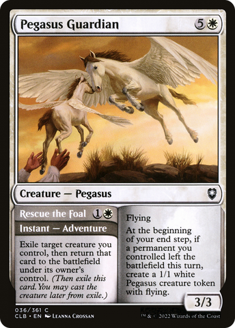 Pegasus Guardian // Rescue the Foal [Commander Legends: Battle for Baldur's Gate]