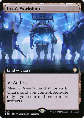 Urza's Workshop (Extended Art) [The Brothers' War Commander]