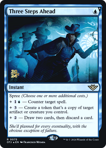 Three Steps Ahead [Outlaws of Thunder Junction Prerelease Promos]