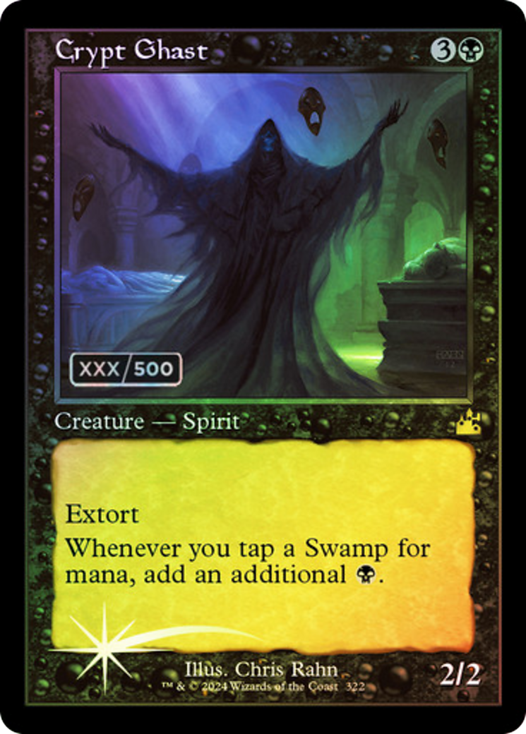 Crypt Ghast (Retro) (Serialized) [Ravnica Remastered]