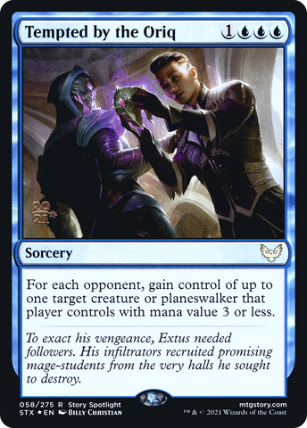 Tempted by the Oriq [Strixhaven: School of Mages Prerelease Promos]