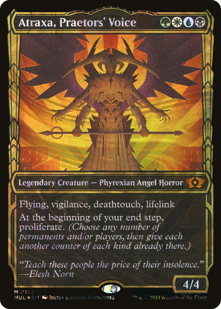 Atraxa, Praetors' Voice (Halo Foil) [Multiverse Legends]