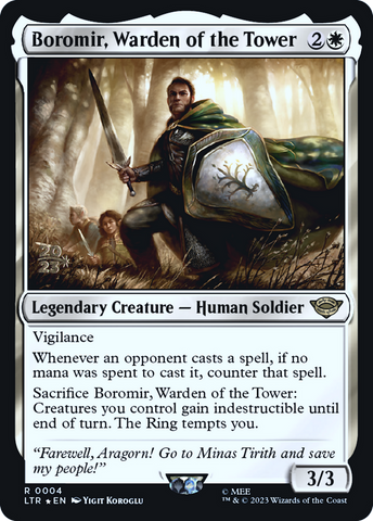 Boromir, Warden of the Tower [The Lord of the Rings: Tales of Middle-Earth Prerelease Promos]