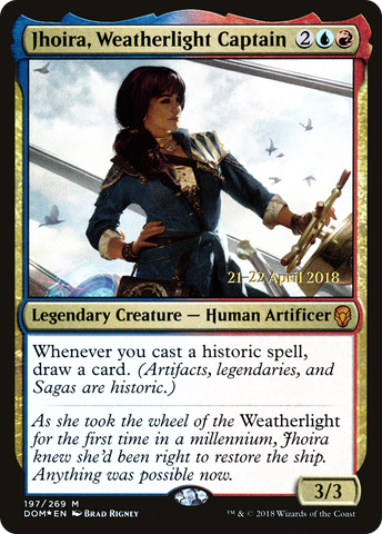 Jhoira, Weatherlight Captain  [Dominaria Prerelease Promos]