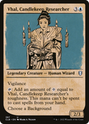 Vhal, Candlekeep Researcher (Showcase) [Commander Legends: Battle for Baldur's Gate]