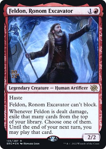 Feldon, Ronom Excavator [The Brothers' War: Prerelease Promos]