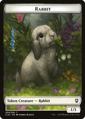Rabbit Token [Commander Legends: Battle for Baldur's Gate Tokens]