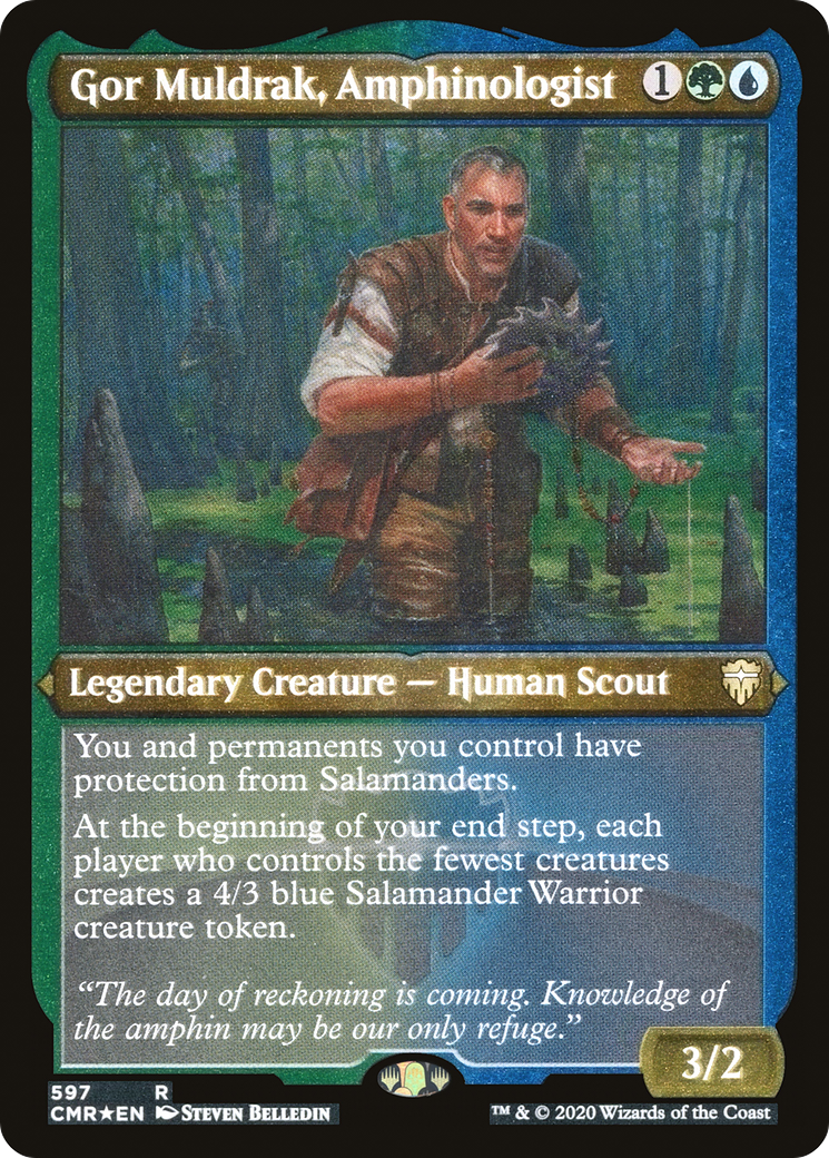 Gor Muldrak, Amphinologist [Commander Legends Etched]