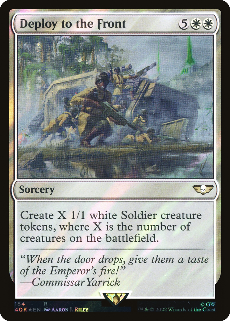 Deploy to the Front (Surge Foil) [Universes Beyond: Warhammer 40,000]