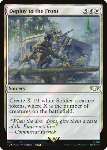 Deploy to the Front (Surge Foil) [Universes Beyond: Warhammer 40,000]