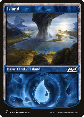 Island (310) (Showcase) [Core Set 2021]