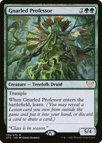 Gnarled Professor (Promo Pack) [Strixhaven: School of Mages Promos]