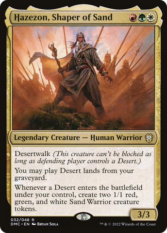 Hazezon, Shaper of Sand [Dominaria United Commander]