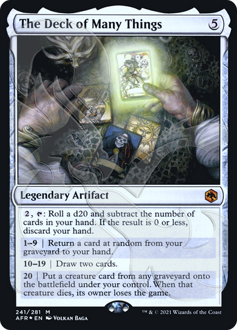 The Deck of Many Things (Ampersand Promo) [Dungeons & Dragons: Adventures in the Forgotten Realms Promos]