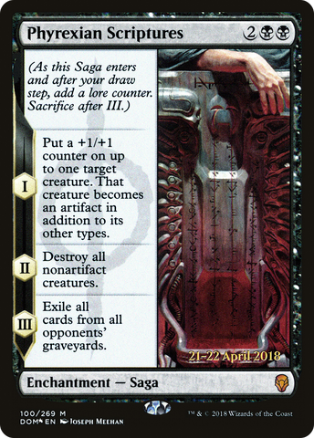 Phyrexian Scriptures  [Dominaria Prerelease Promos]
