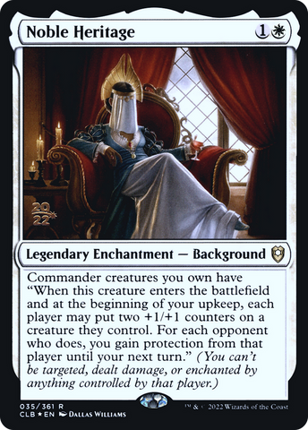 Noble Heritage [Commander Legends: Battle for Baldur's Gate Prerelease Promos]