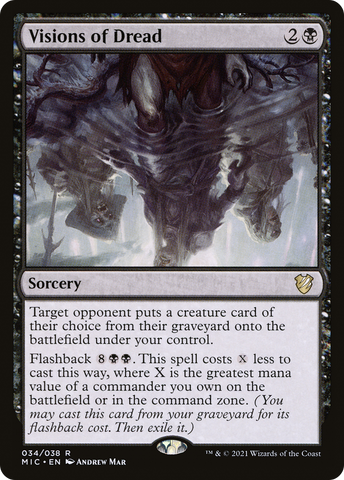 Visions of Dread [Innistrad: Midnight Hunt Commander]