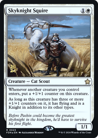 Skyknight Squire [Foundations Prerelease Promos]