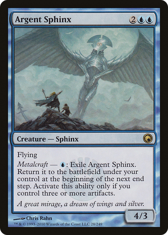 Argent Sphinx [Scars of Mirrodin]