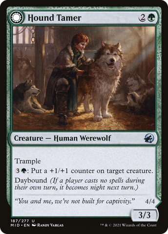 Hound Tamer // Untamed Pup [Innistrad: Midnight Hunt]