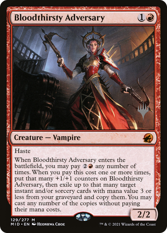 Bloodthirsty Adversary (Promo Pack) [Innistrad: Midnight Hunt Promos]