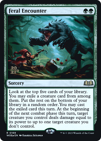 Feral Encounter [Wilds of Eldraine Prerelease Promos]