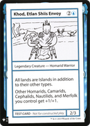Khod, Etlan Shiis Envoy [Mystery Booster Playtest Cards]