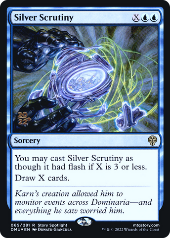 Silver Scrutiny [Dominaria United Prerelease Promos]