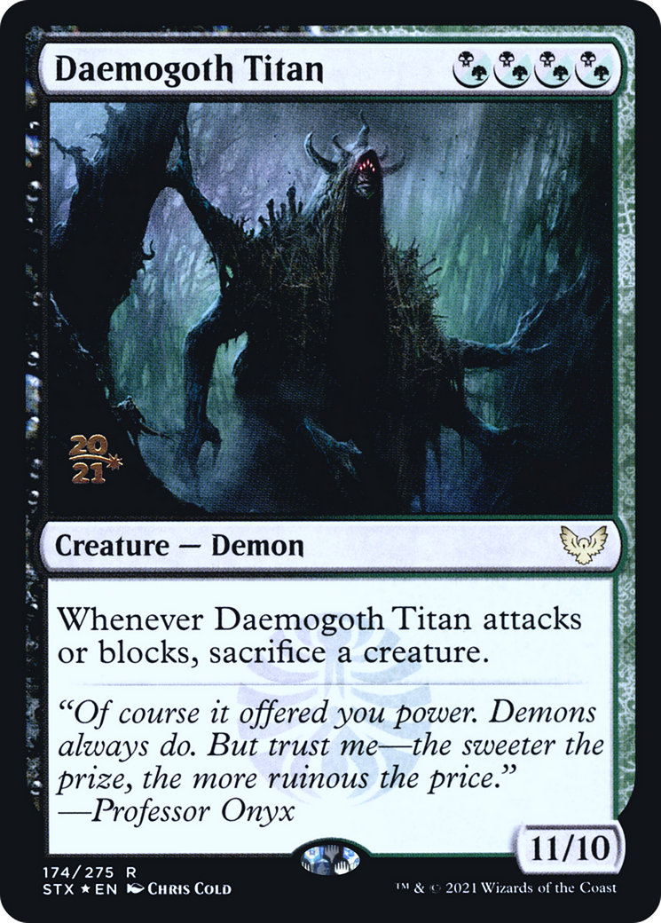 Daemogoth Titan [Strixhaven: School of Mages Prerelease Promos]