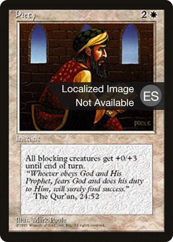 Piety [Fourth Edition Foreign Black Border]